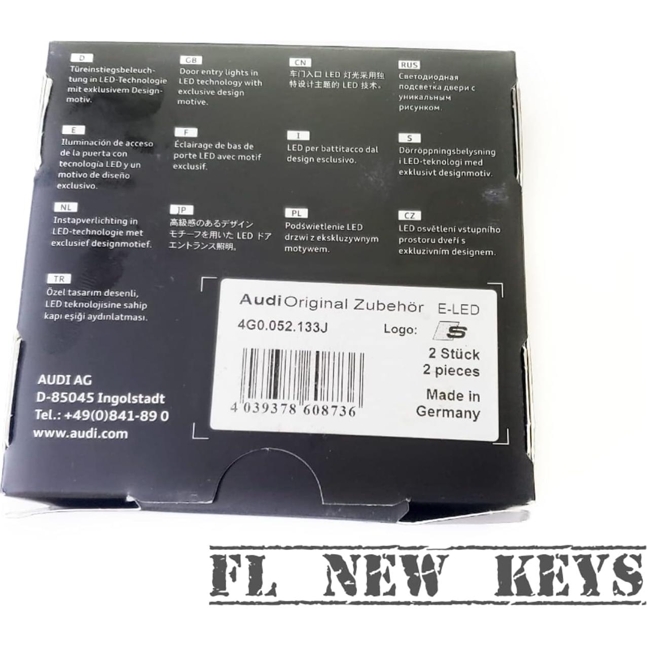 Luces de Entrada LED Audi 4G0052133J Proyector S-Logo