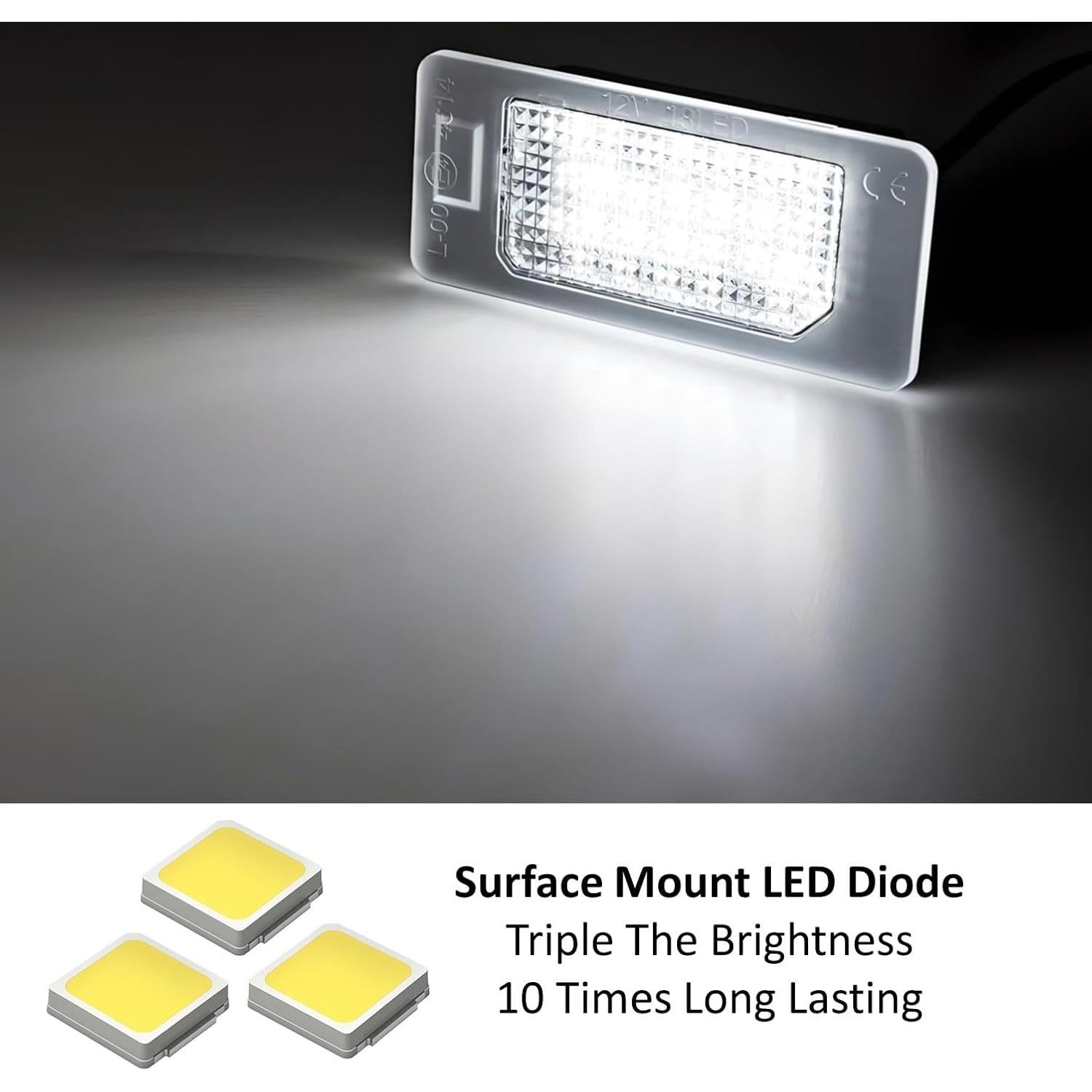 Kit de Luz de Placa de Licencia LED iJDMTOY para Audi