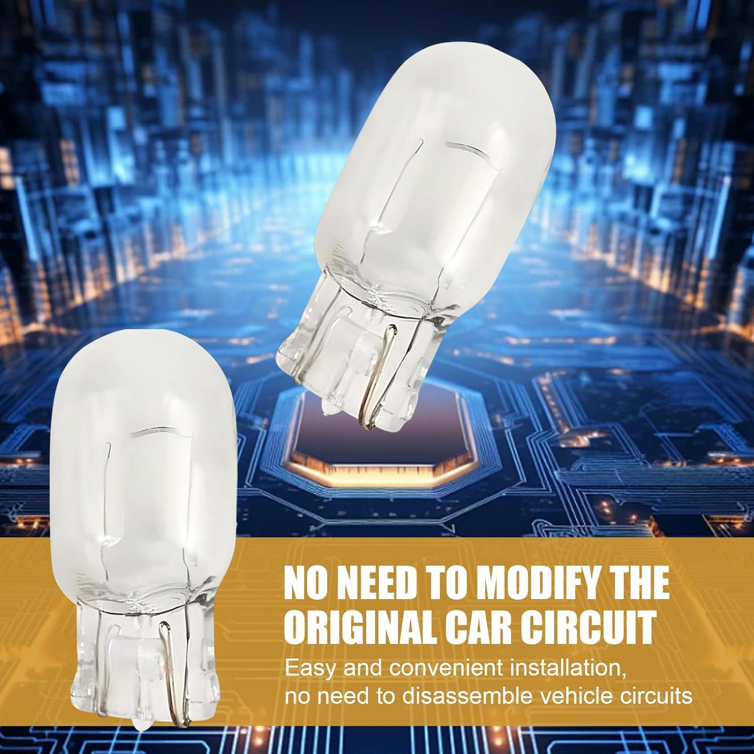 10 Bombillas de Luz de Freno T20 DACIRTY 440 LM Blanco