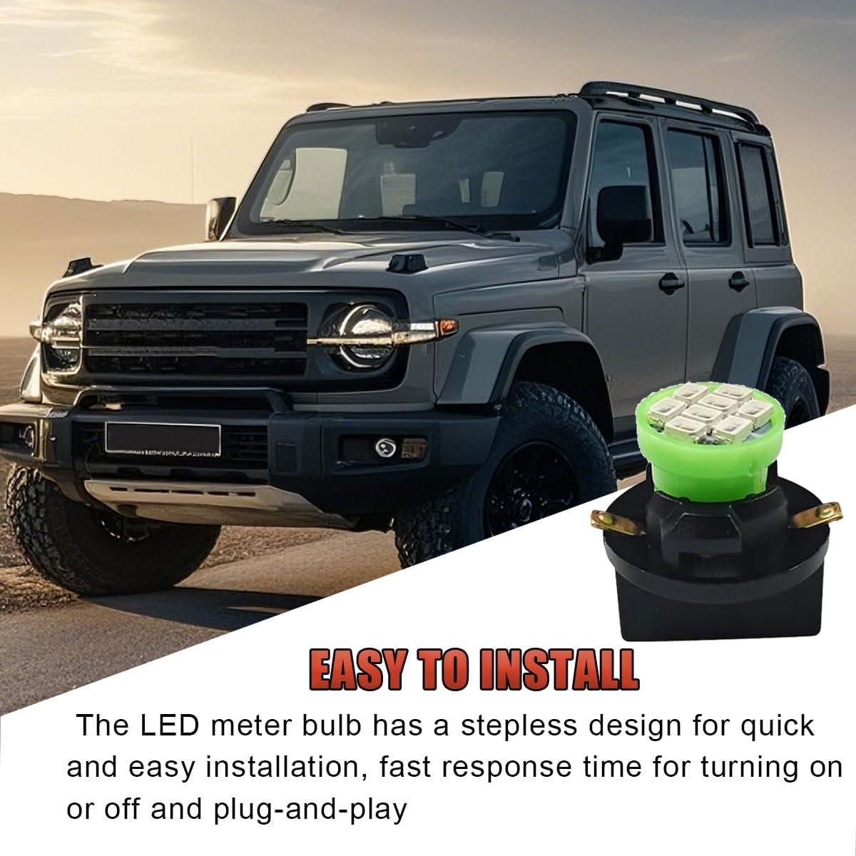 20 Bombillas LED T10 GAOLAOSY Verde 12V 200 Lúmenes