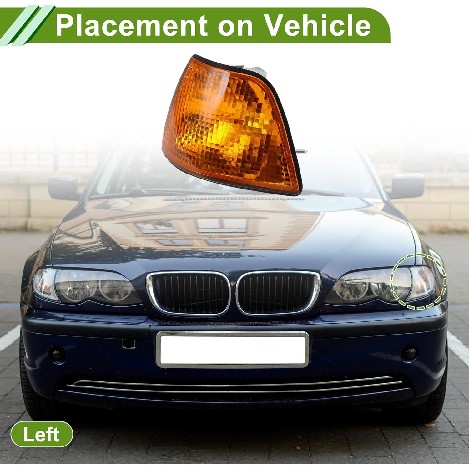 Cubierta Luz Señal Esquina HOPESPANNER BMW Serie 3 1992-1998 Amarillo