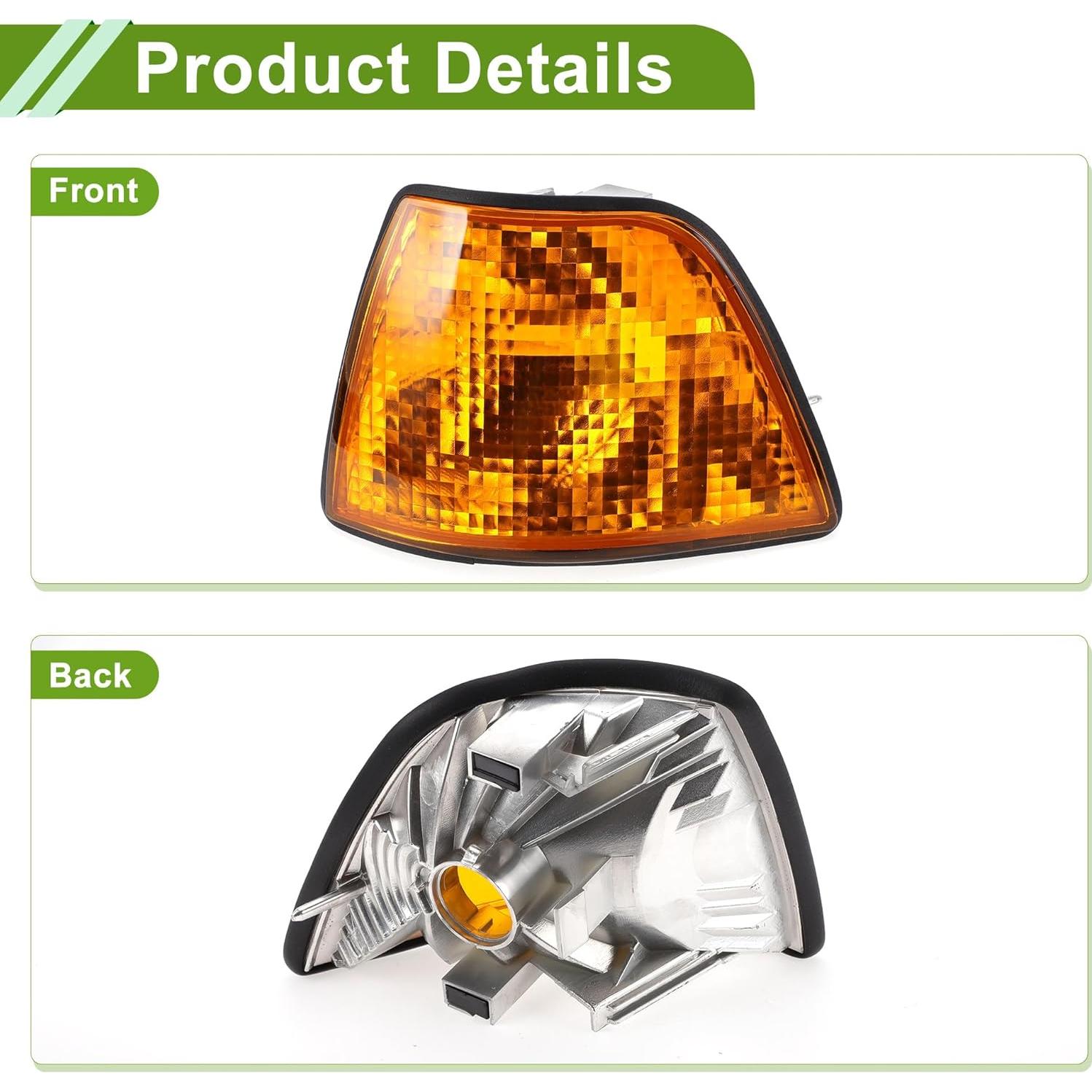 Cubierta Luz Señal Esquina HOPESPANNER BMW Serie 3 1992-1998 Amarillo