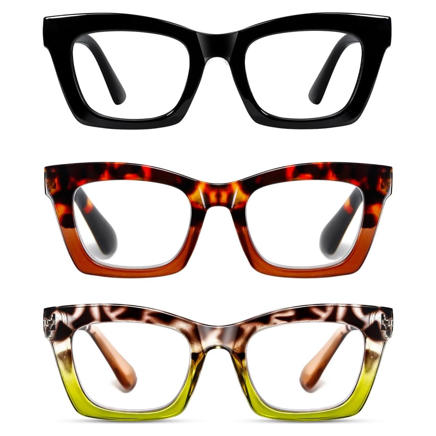 Gafas de lectura Hubeye 3 Pack +2.0 con bloqueo luz azul