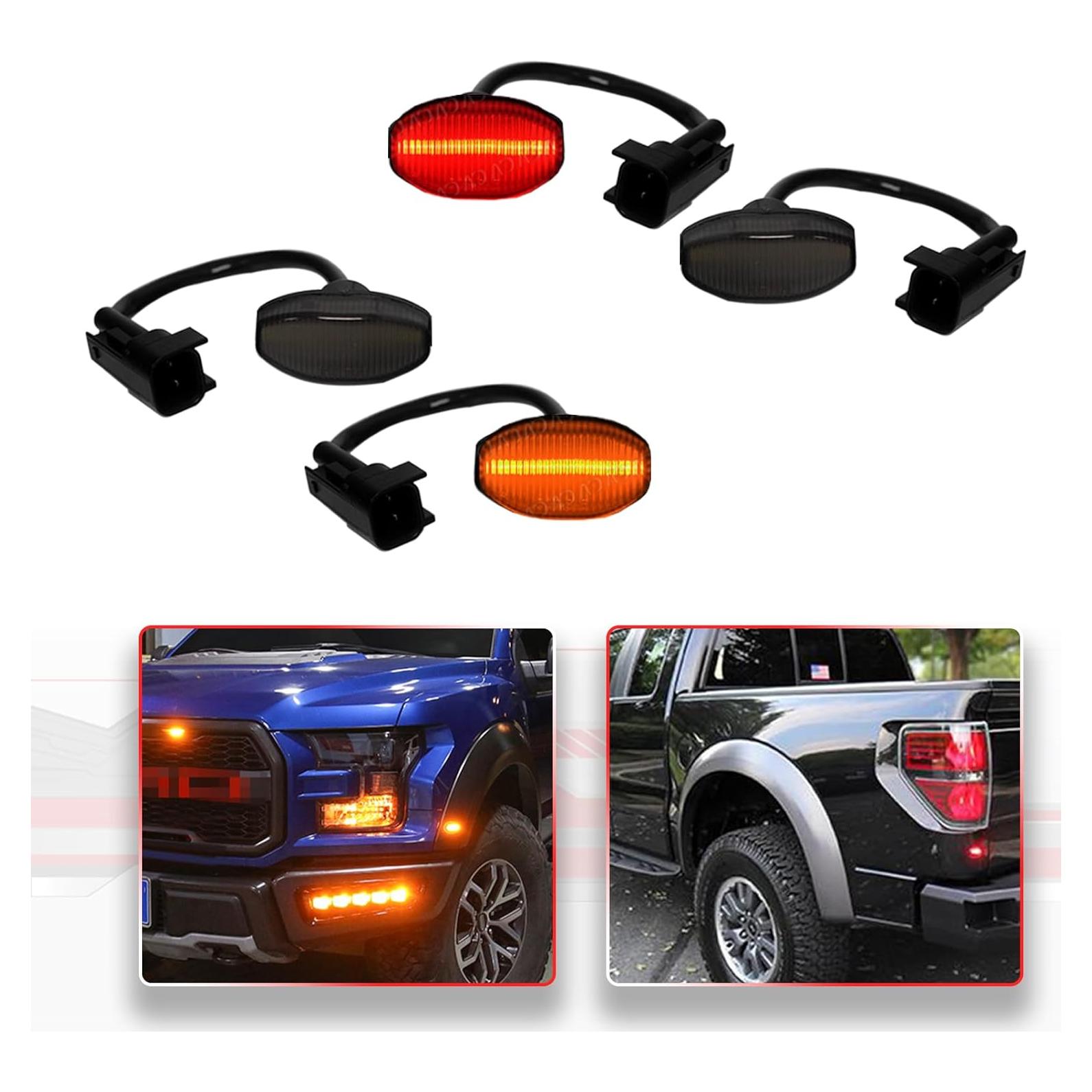 Juego de 4 luces LED marcador lateral Ford Raptor 2010-2014