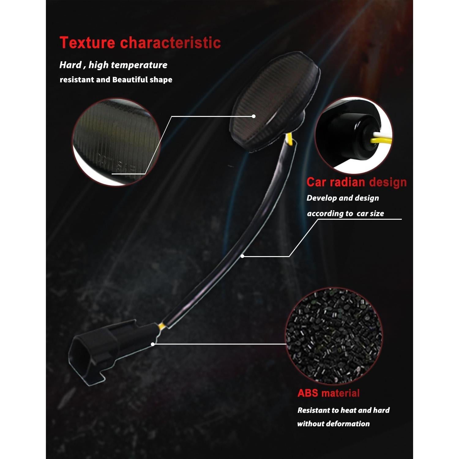 Juego de 4 luces LED marcador lateral Ford Raptor 2010-2014