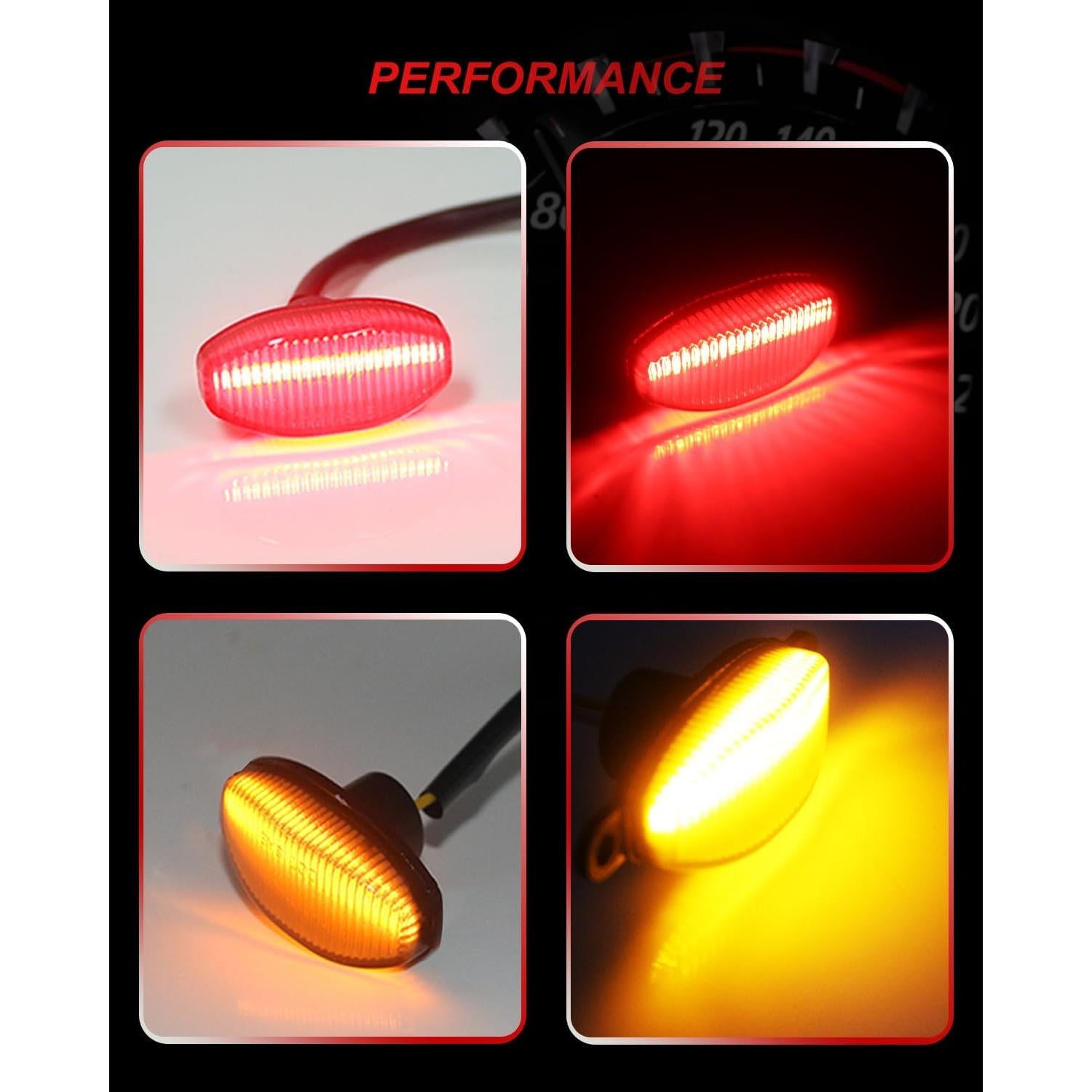 Juego de 4 luces LED marcador lateral Ford Raptor 2010-2014