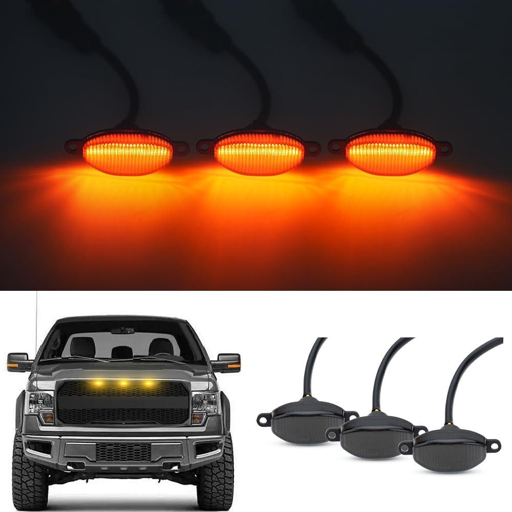 Luces LED NJSBYL Ámbar para Ford F150 Raptor 2010-2019