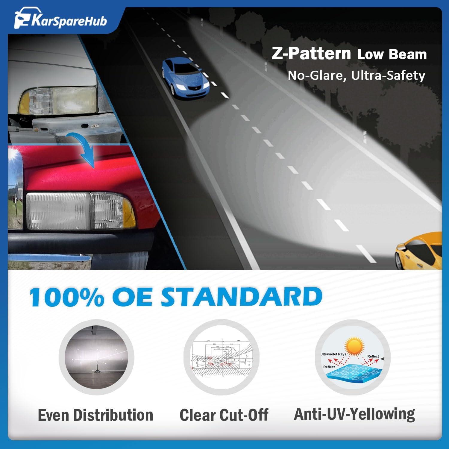 Faros para Dodge Ram 1500 2500 3500 1994-2001 KarSpareHub