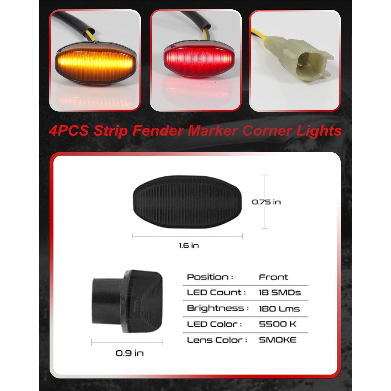 Luces de Marcador Lateral LED MODIPIM para Ford F150 2017+