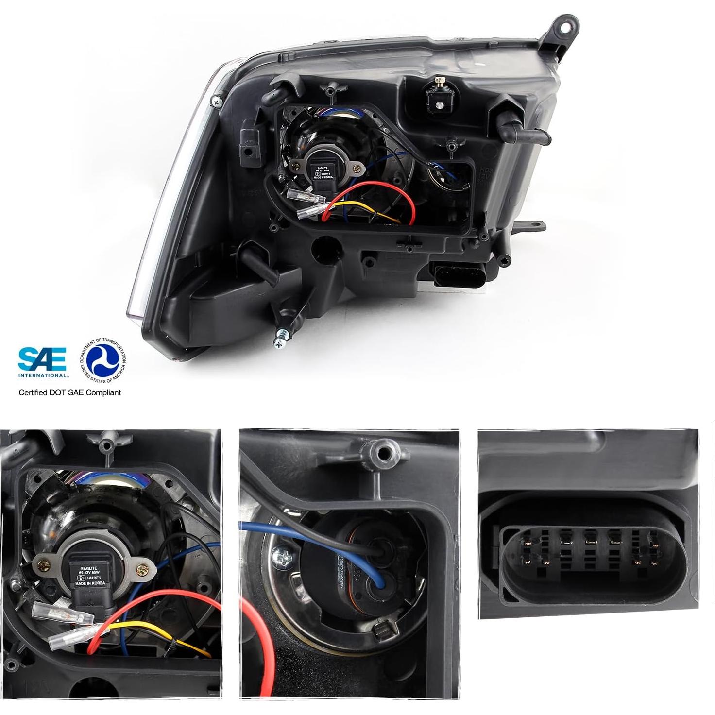 Faros LED AKKON para Dodge Ram 1500 2500 3500 2009-2018