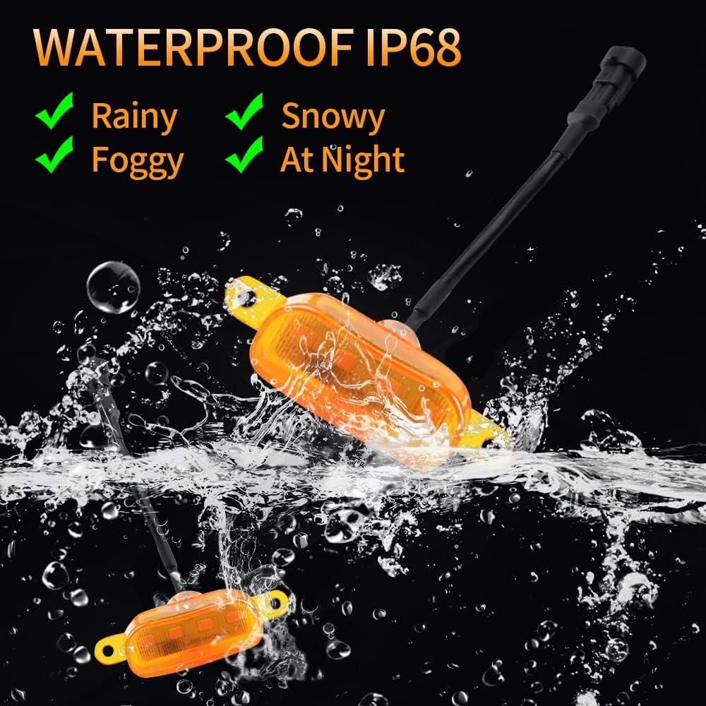 Luces de Rejilla LED AUXLIGHT Ámbar 3PCS para F150 y RAM 1500