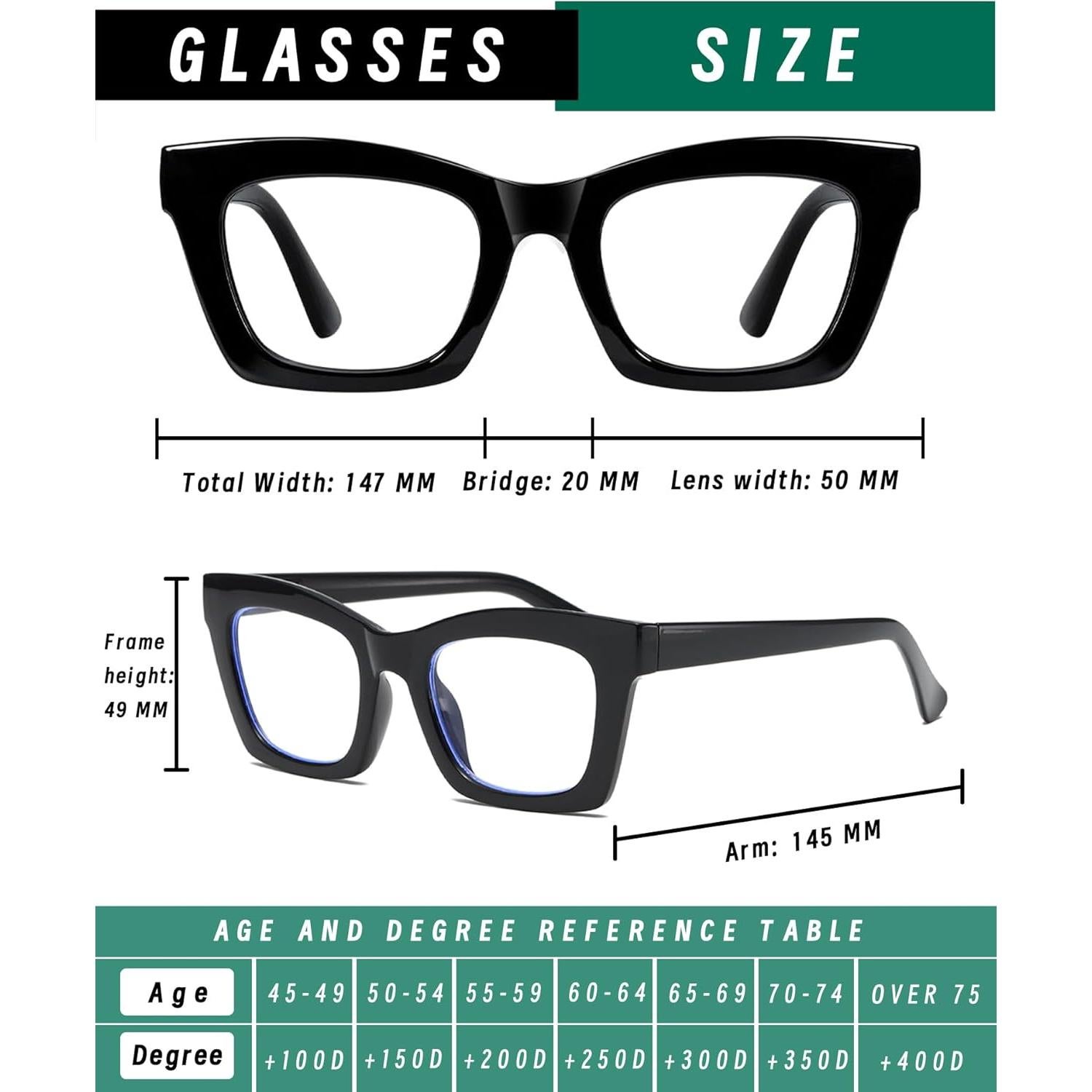 Gafas de Lectura Progresivas Hubeye 2.25 Dioptrías Bloqueo Luz Azul