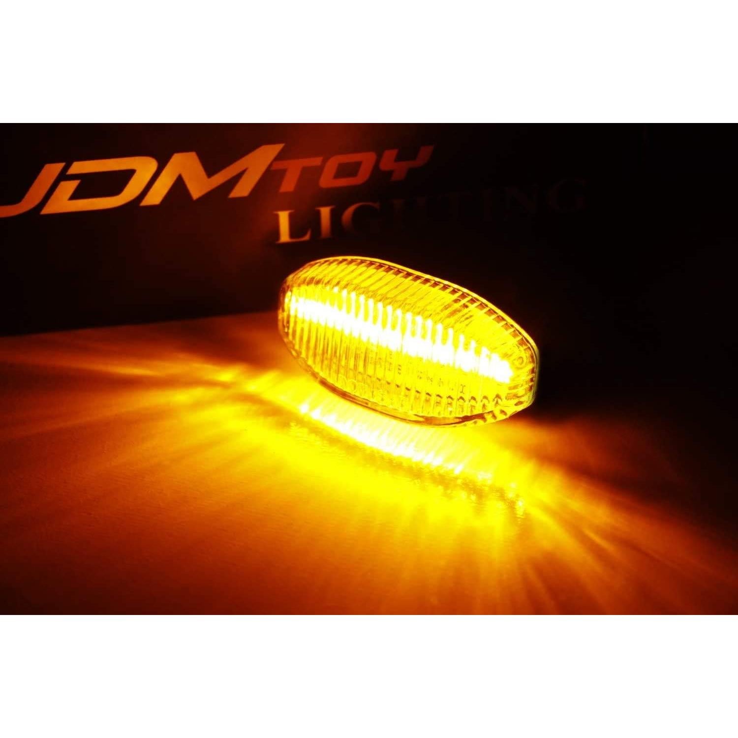 Kit de Luz de Marcador Lateral LED iJDMTOY Ámbar para Ford Raptor 2017-2020