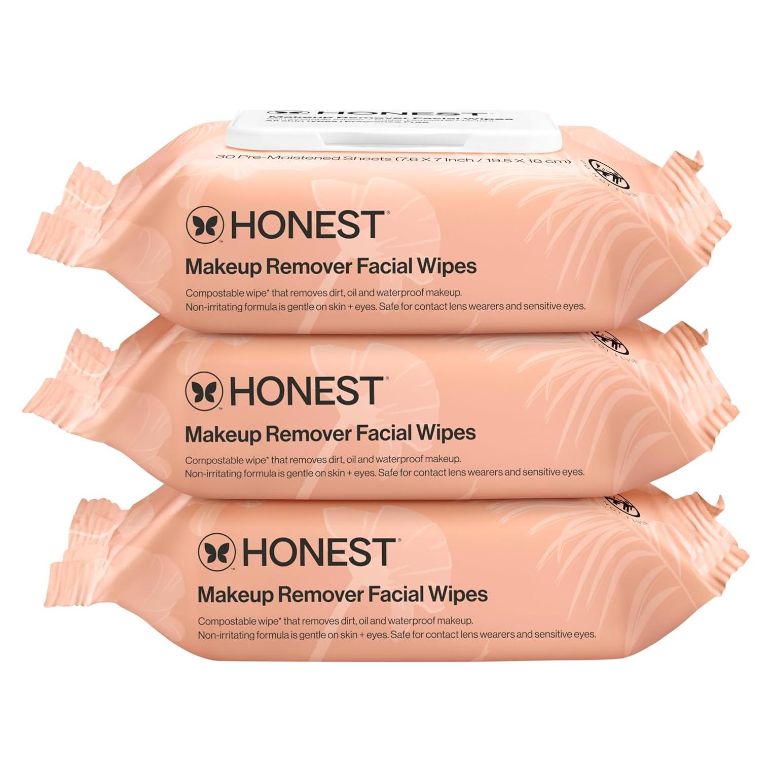Toallitas Desmaquillantes Honest Beauty 90 Unidades Hipoalergénicas