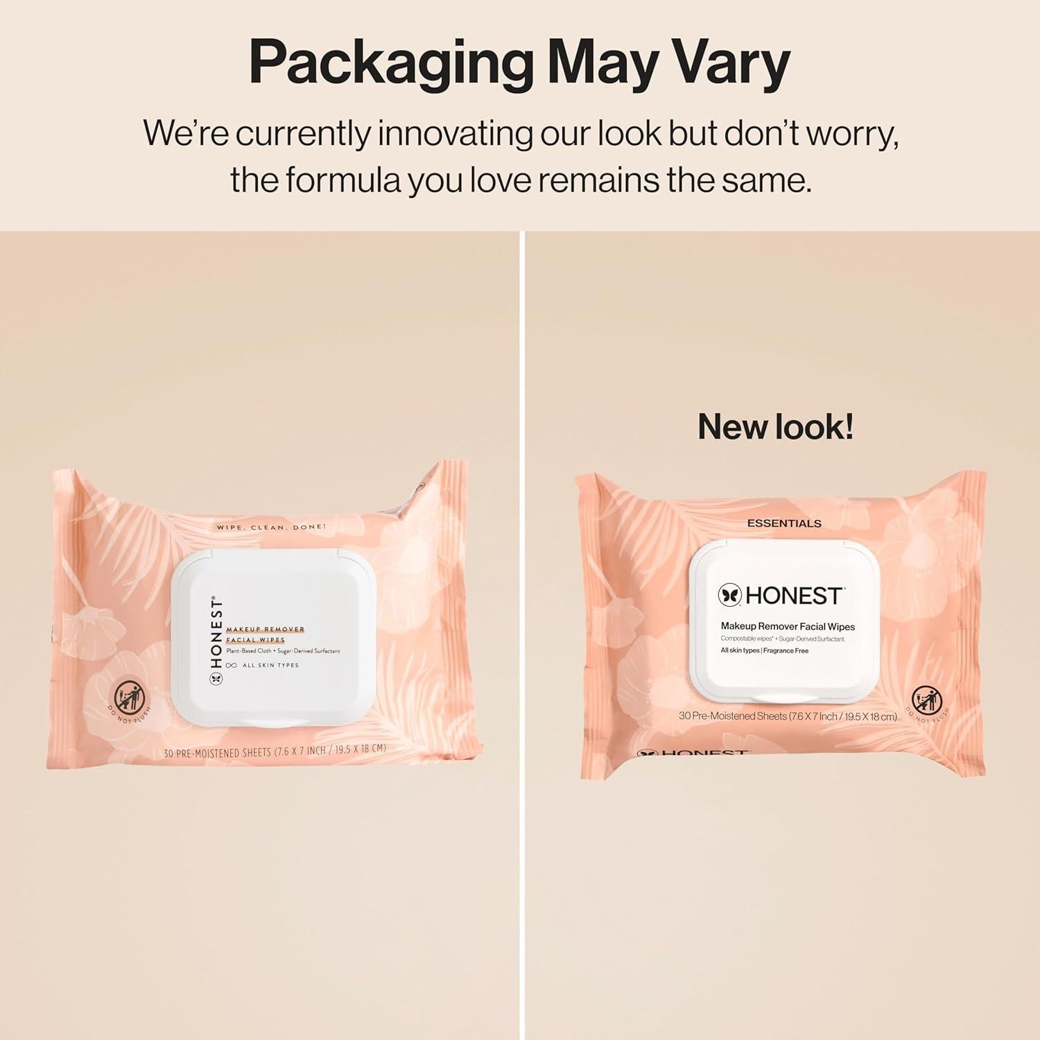 Toallitas Desmaquillantes Honest Beauty 90 Unidades Hipoalergénicas