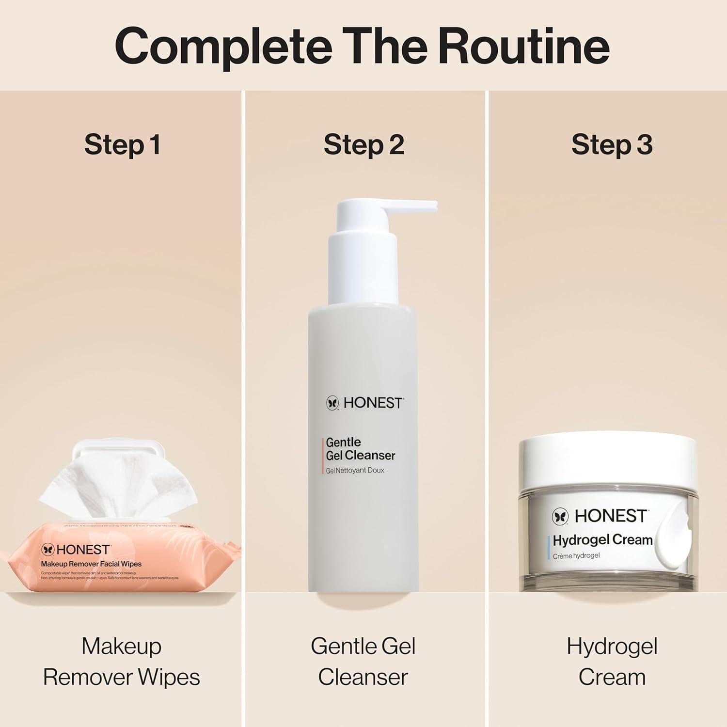 Toallitas Desmaquillantes Honest Beauty 90 Unidades Hipoalergénicas