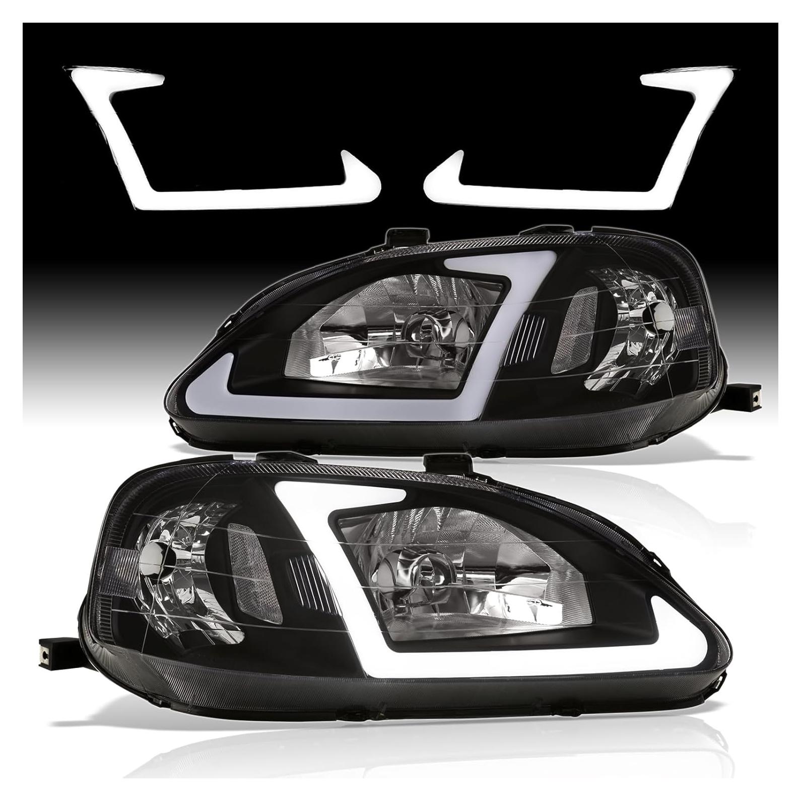 Faros LED DRL AJP Distribuidores para Honda Civic 1999-2000
