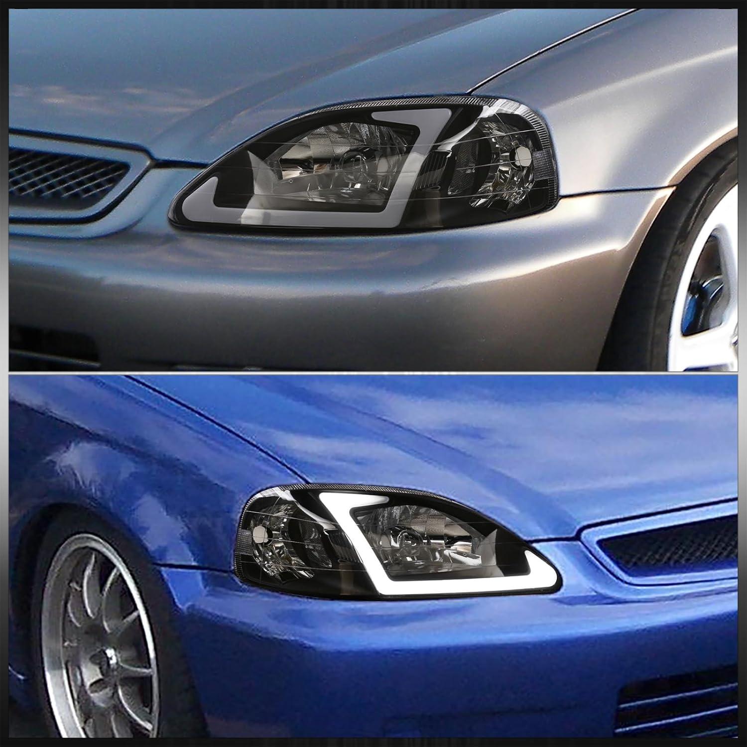 Faros LED DRL AJP Distribuidores para Honda Civic 1999-2000