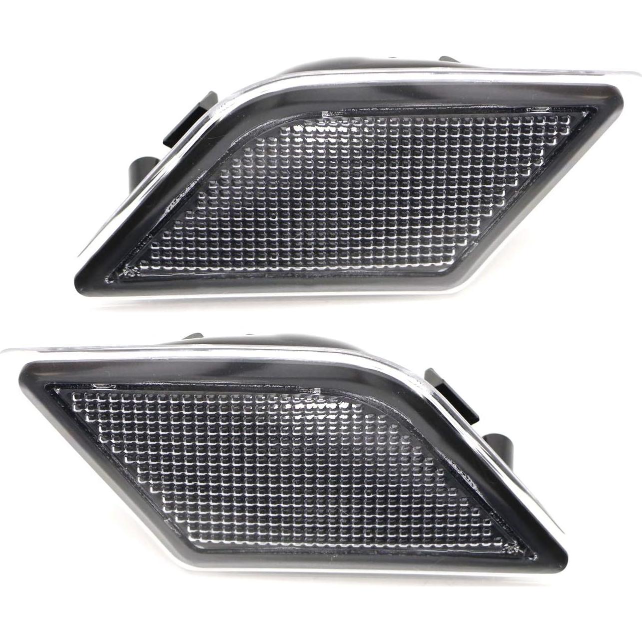 Carcasa Lámpara Marcadora Lateral iJDMTOY Humo para Mercedes W204