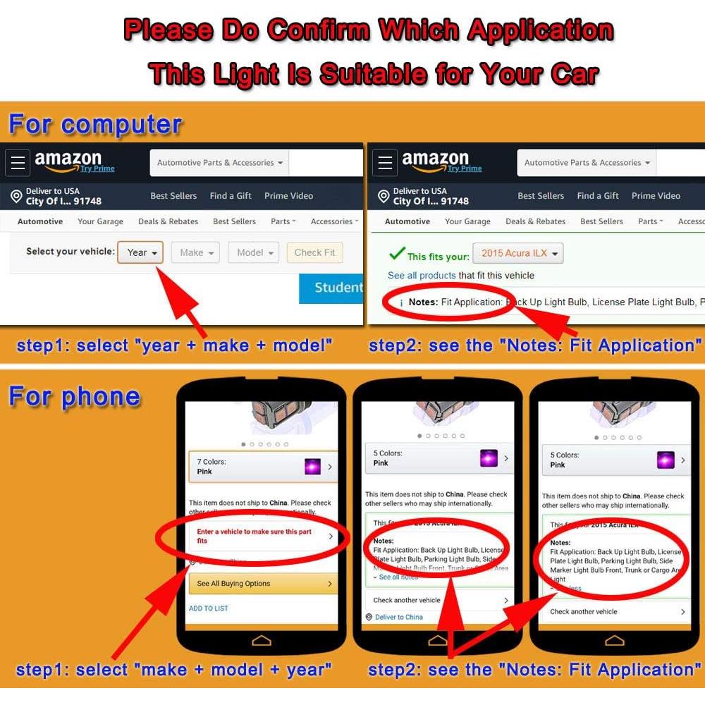 Bombillas LED DODOFUN 12V 36MM 6000K Luz Interior Coche