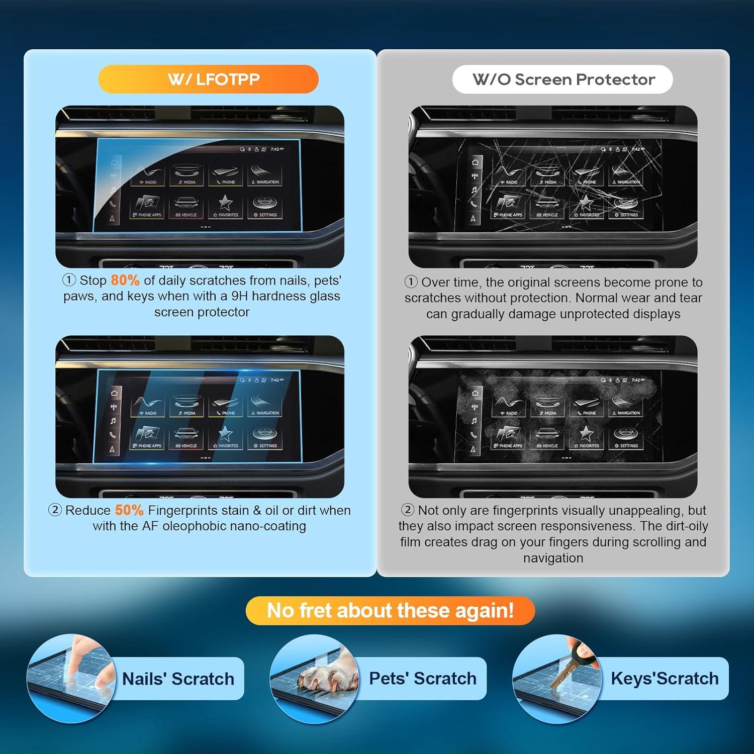 Protector de Pantalla Audi Q3 2019-2025 LiFan 10.1" 9H