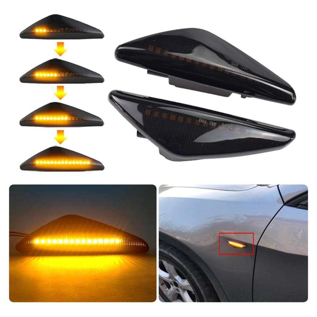 Luces de Marcador Lateral LED Hacreyatu para BMW X3 X5 X6