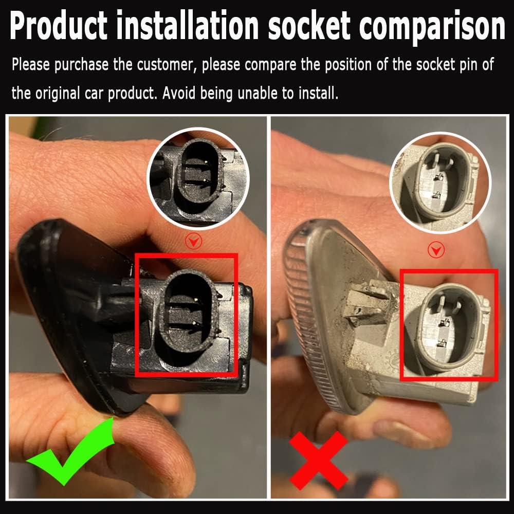 Luces de Marcador Lateral LED Hacreyatu para BMW X3 X5 X6