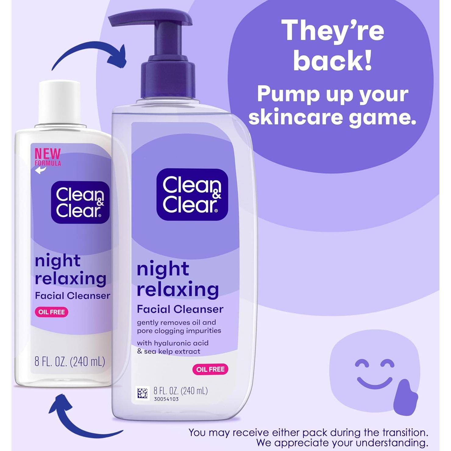 Clean & Clear Paquete 2 Limpiadores Faciales 240 ml