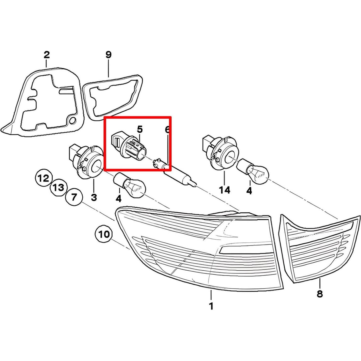 Adaptadores de Socket de Bombilla H21W BAY9S iJDMTOY para BMW