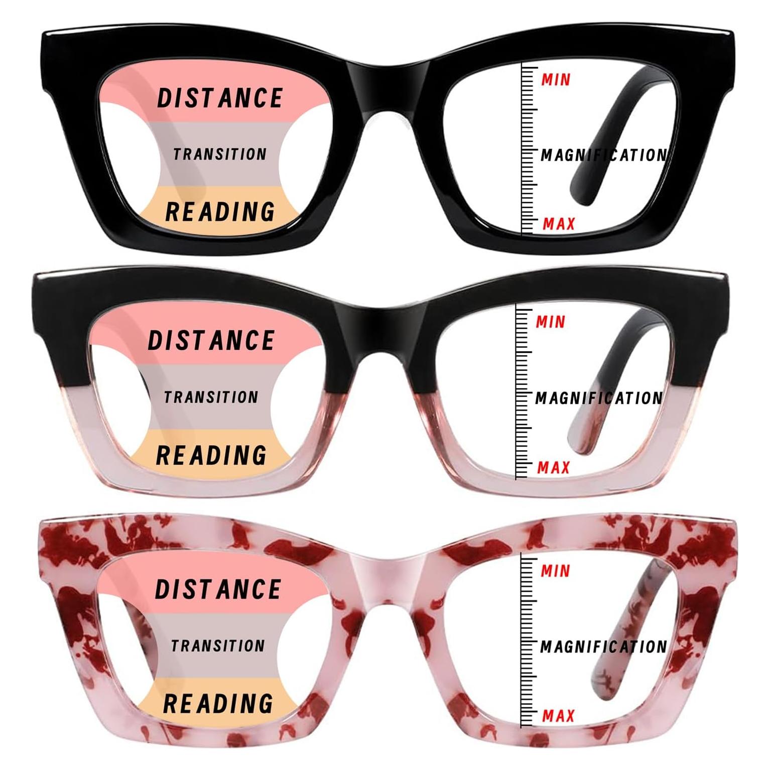 Gafas de Lectura Progresivas Hubeye 3 Pack +1.0 Dioptrías