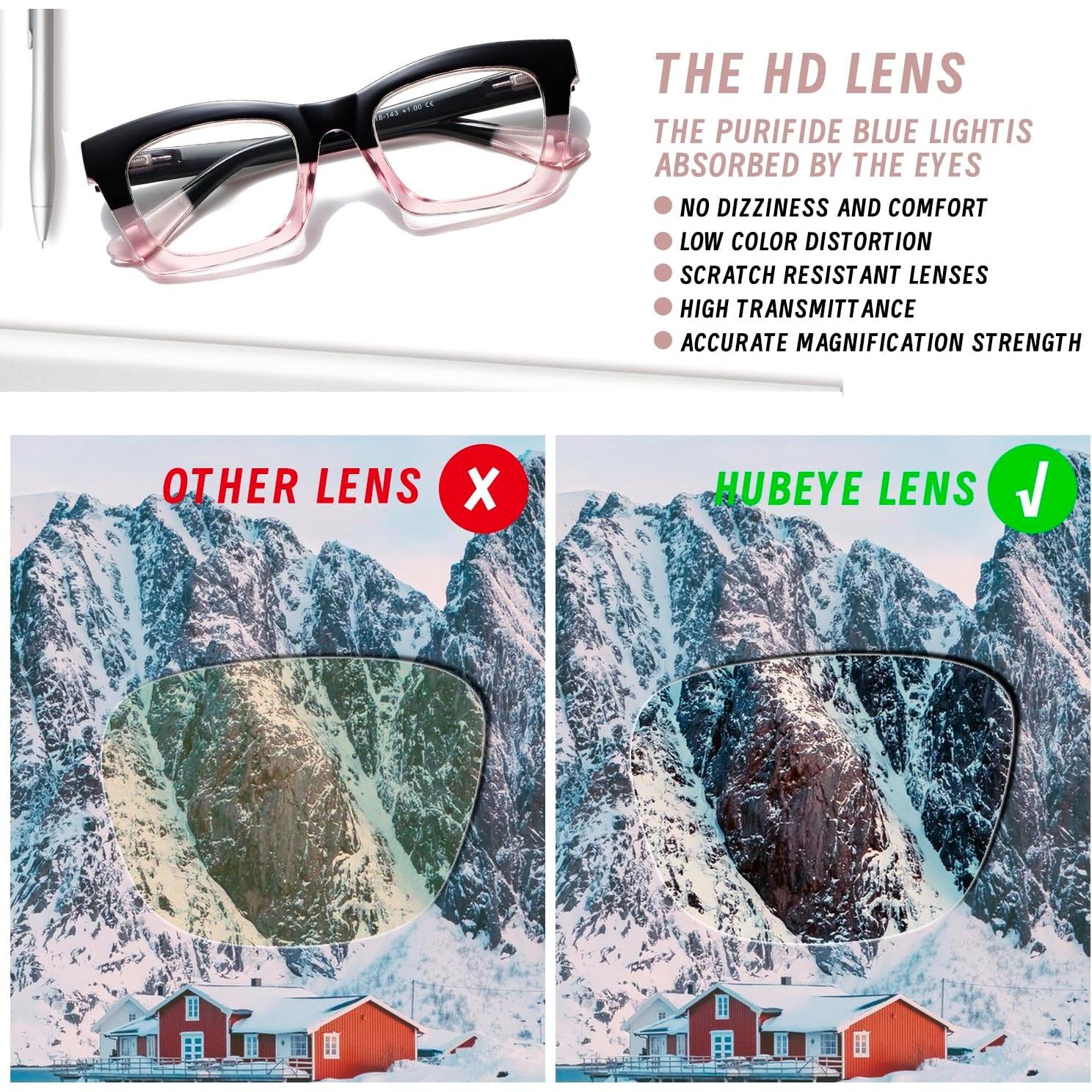 Gafas de Lectura Progresivas Hubeye 3 Pack +1.0 Dioptrías