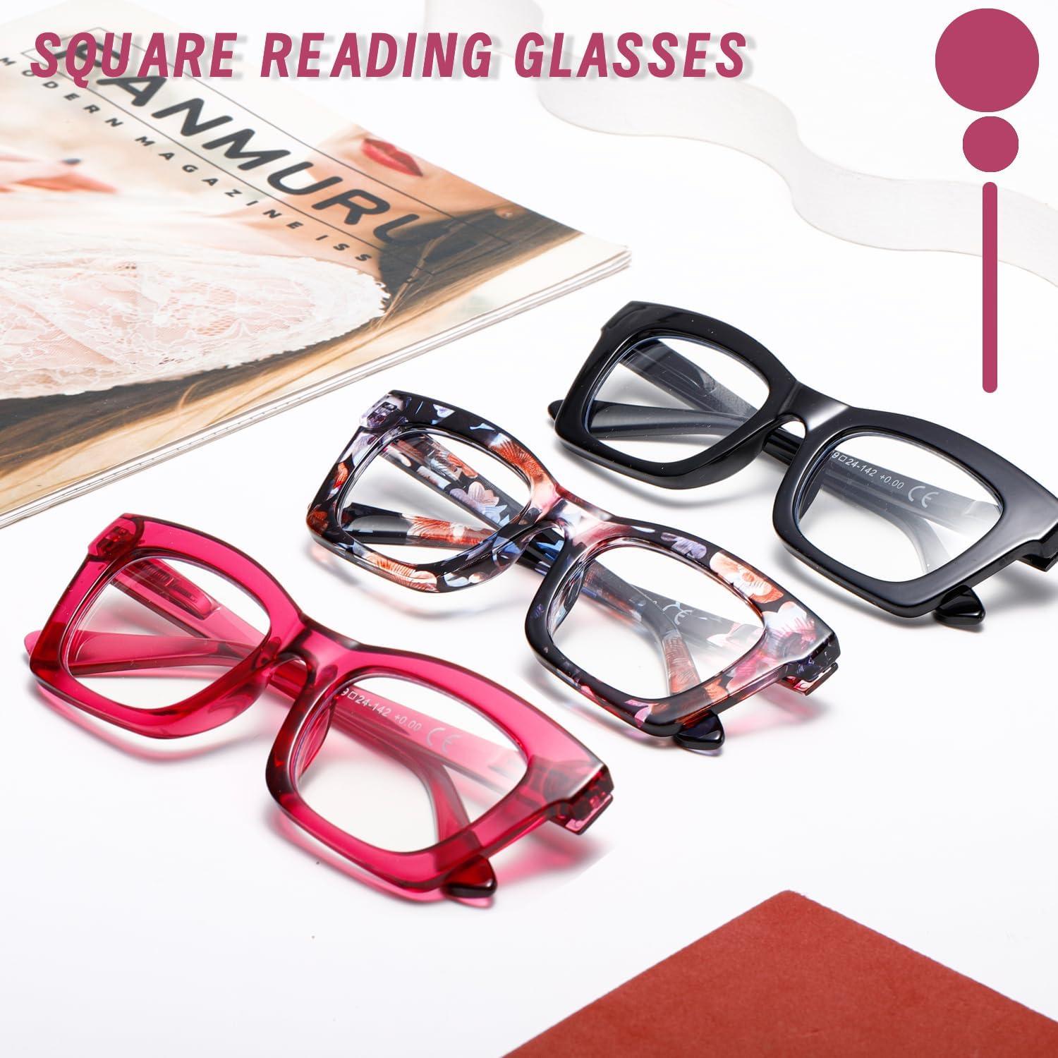 Gafas de Lectura Hubeye Estilo Oprah +2.0 con Luz Azul