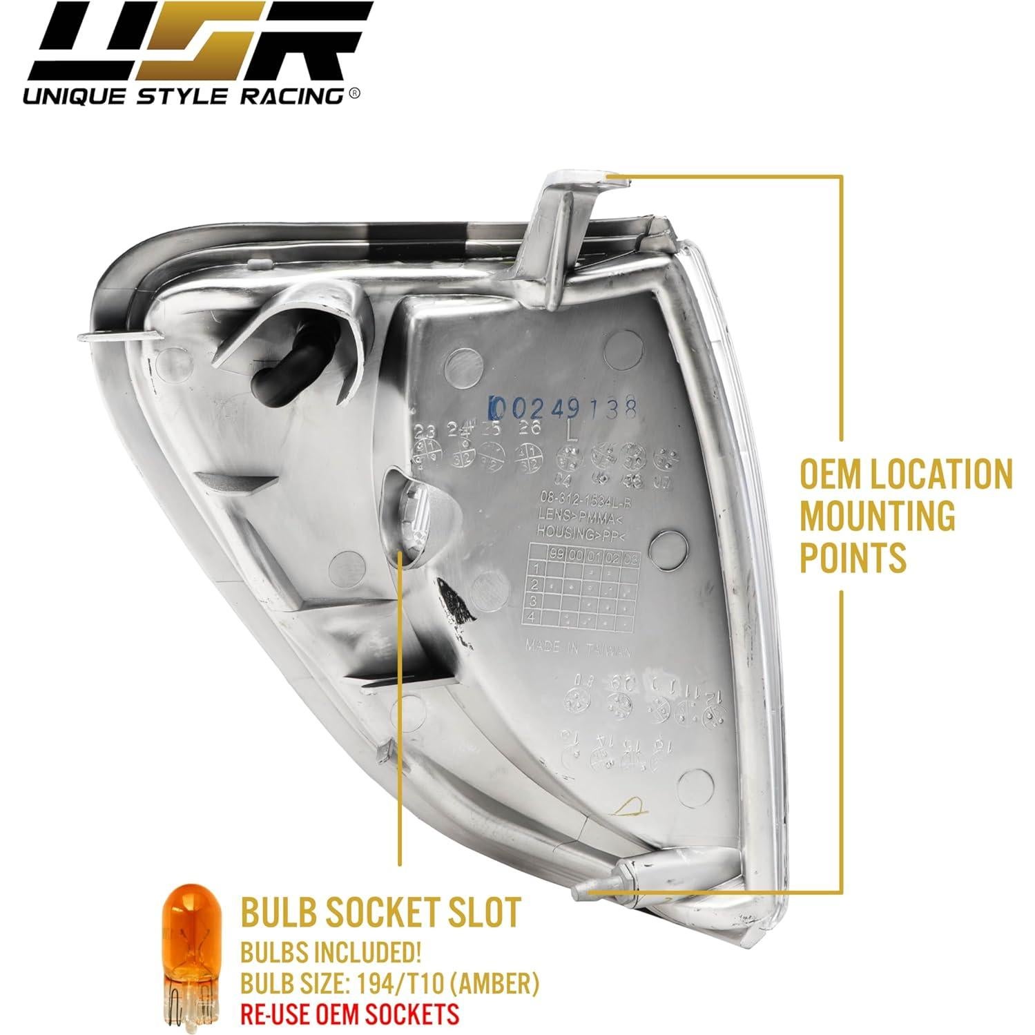 Luz de Esquina Frontales USR para Toyota Tacoma 98-00 - Lente Claro