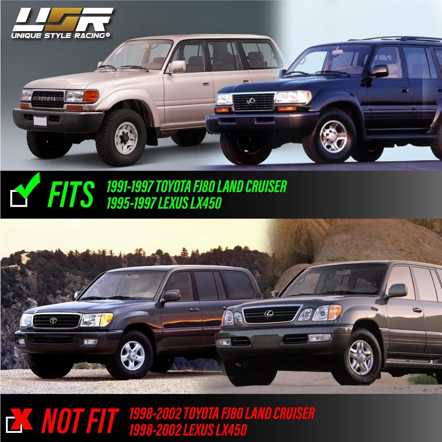 Juego de Luces de Esquina Delanteras USR para Toyota FJ80 1991-1997