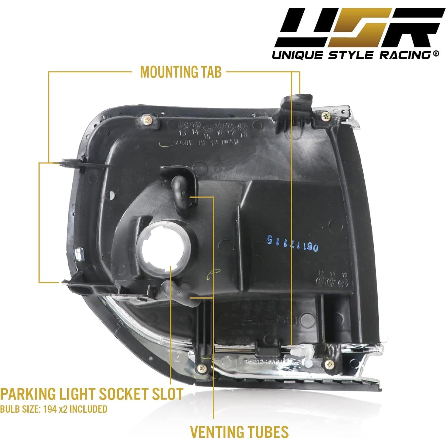 Juego de Luces de Esquina Delanteras USR para Toyota FJ80 1991-1997