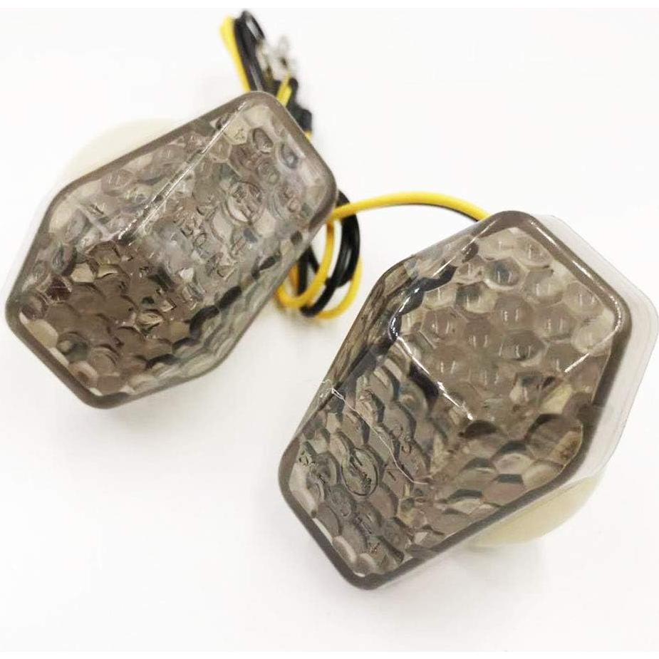 Indicadores LED Ahumados SAMDO para Motocicleta 12V - 2 Piezas