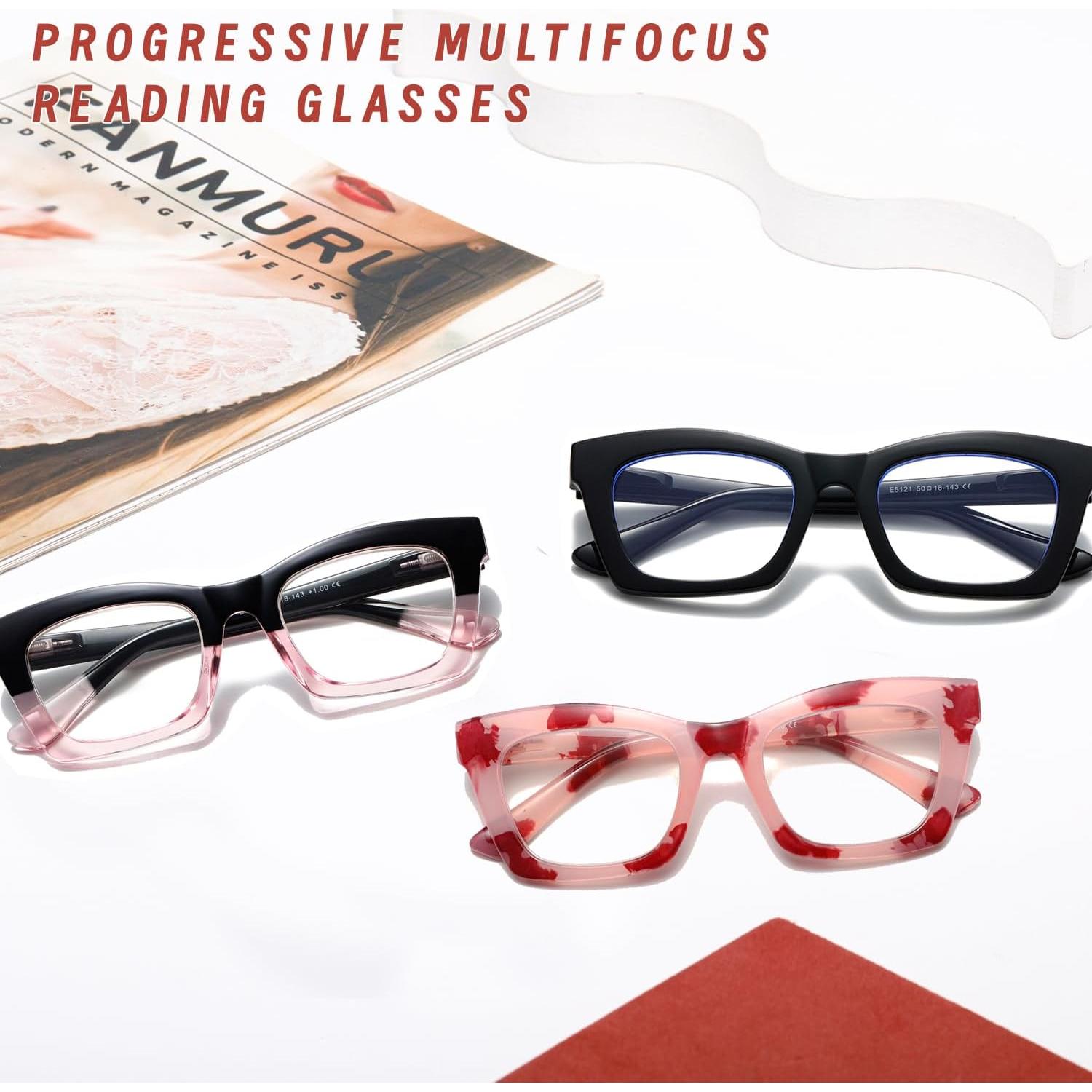 Gafas de Lectura Progresivas Hubeye 3 Pack +3.0 UV400