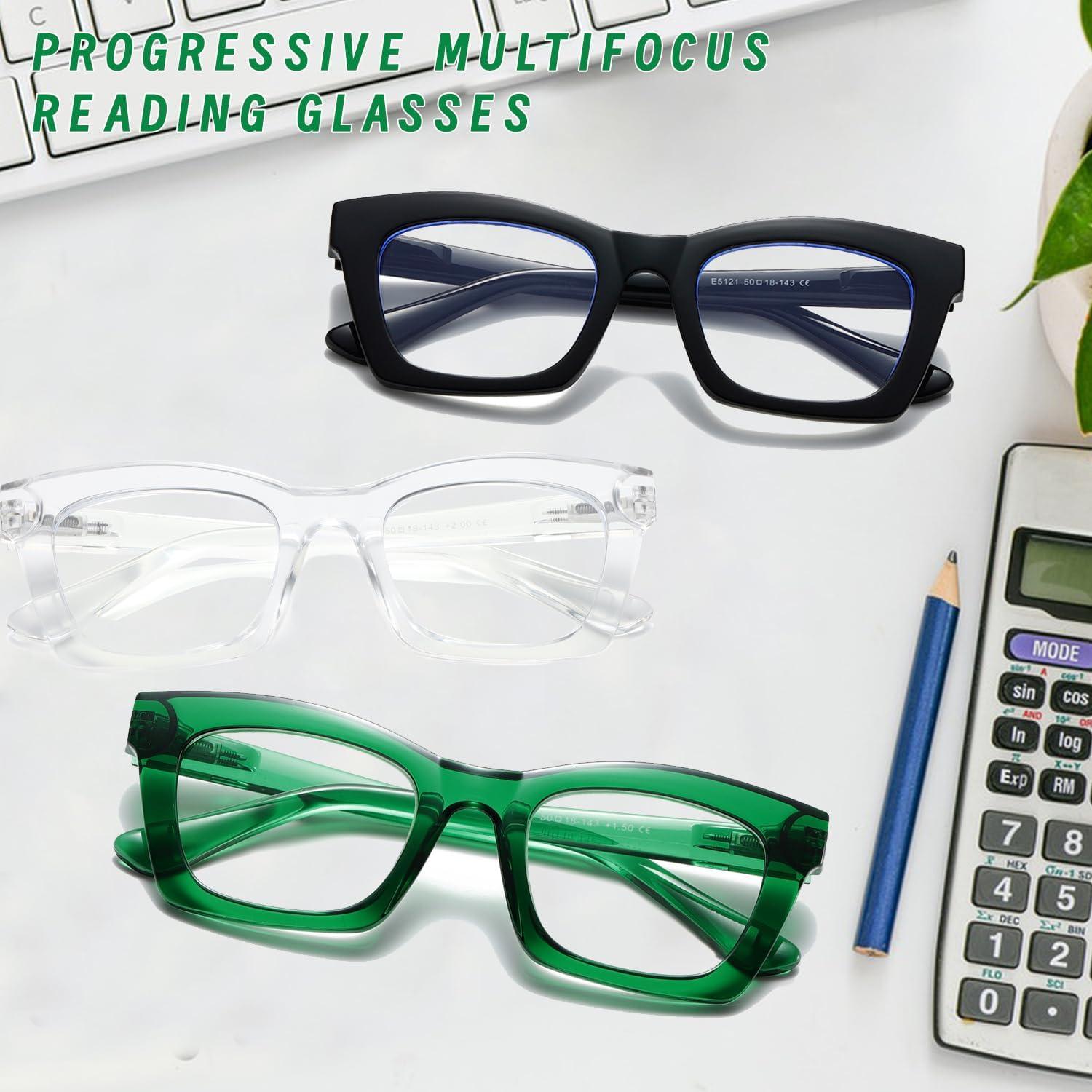 Gafas de Lectura Progresivas Hubeye 3 Pack +1.0 UV400