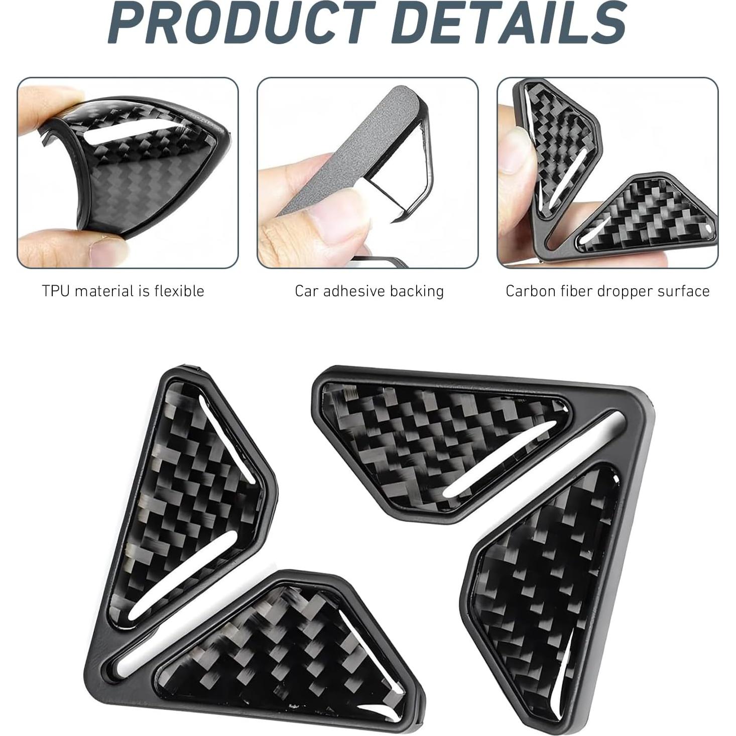 Protectores de Esquinas de Puertas de Coche Bawkars 5.3 cm 2 Pcs