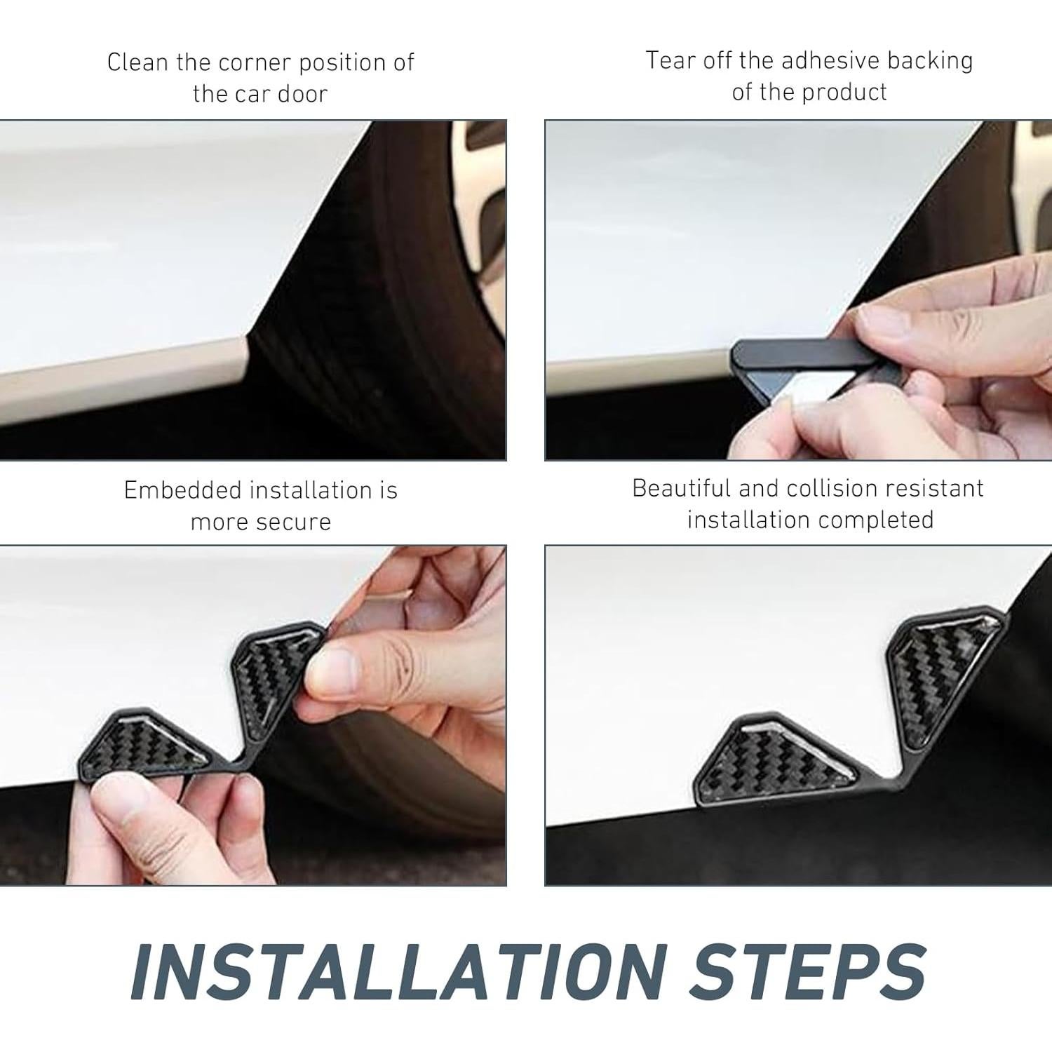 Protectores de Esquinas de Puertas de Coche Bawkars 5.3 cm 2 Pcs