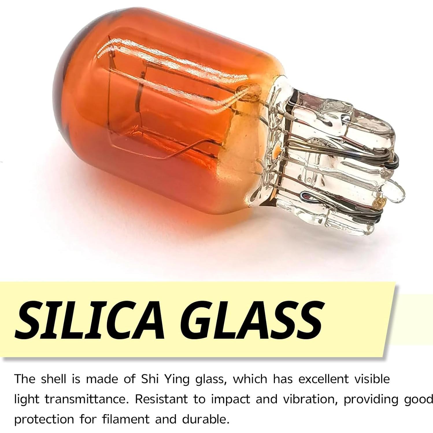 Paquete de 5 bombillas T20 Merdege 12V 21/5W Amarillo