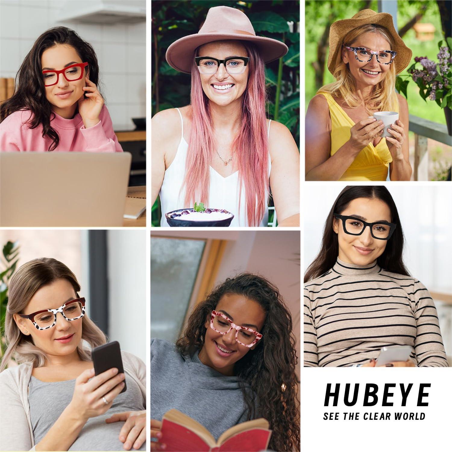 Gafas de Lectura Hubeye Estilo Oprah +2.5 Bloqueo Luz Azul