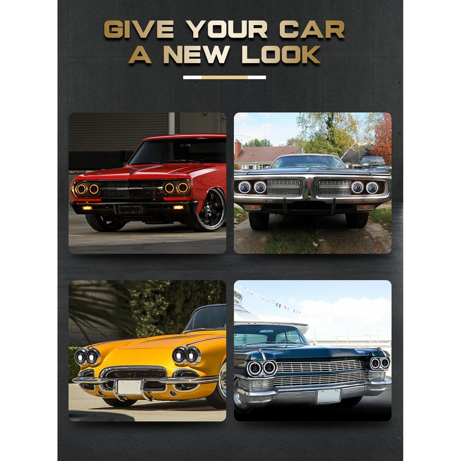 Faros LED 5.75" VI9000 Antideslumbrantes para Chevy