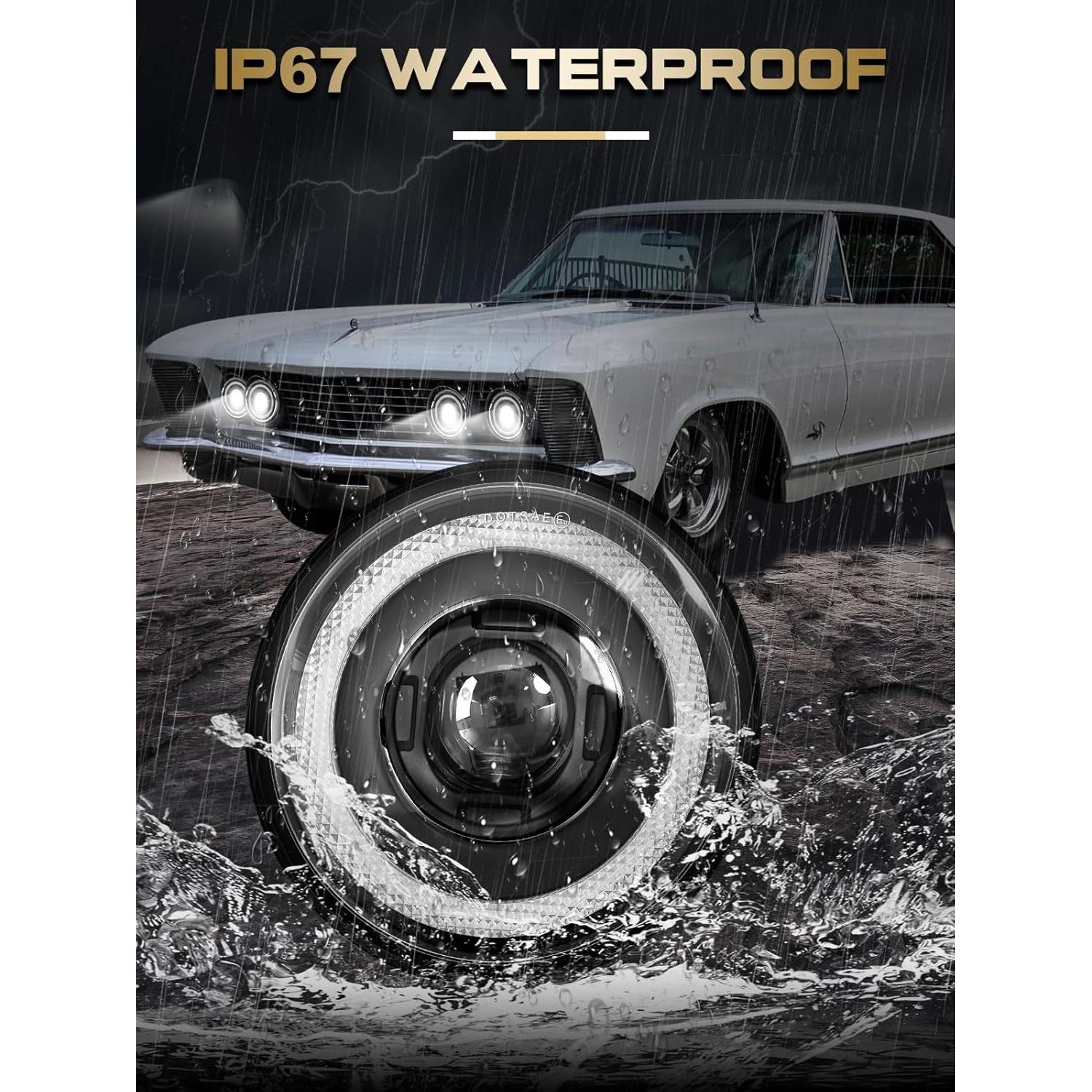 Faros LED 5.75" VI9000 Antideslumbrantes para Chevy