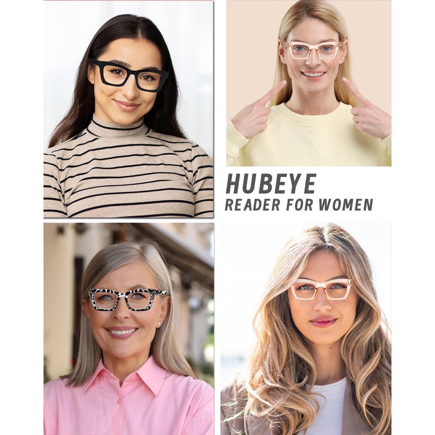 Gafas de lectura Hubeye 3 Pack con bloqueo luz azul +0.0