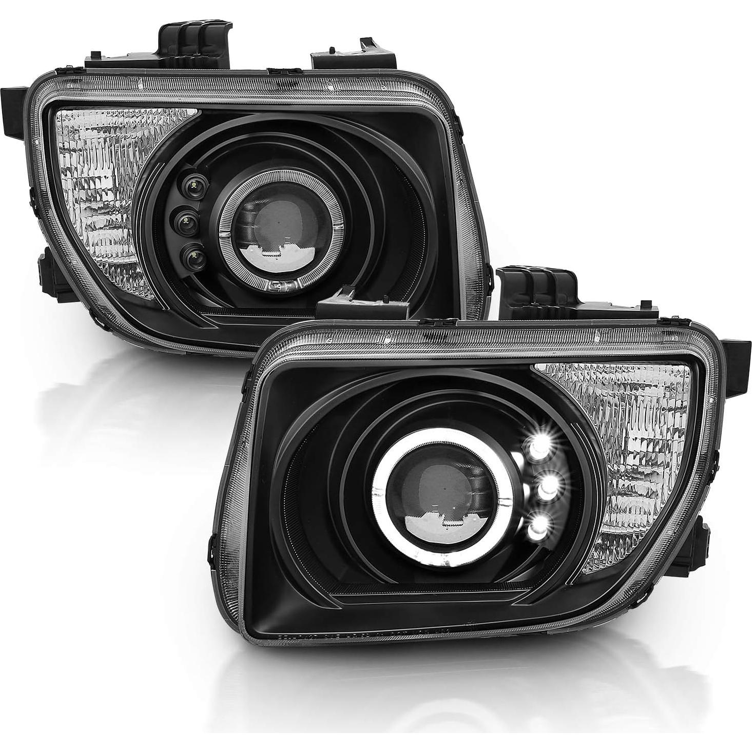 Faros Proyector AmeriLite Halo Negro para Honda Element 03-06