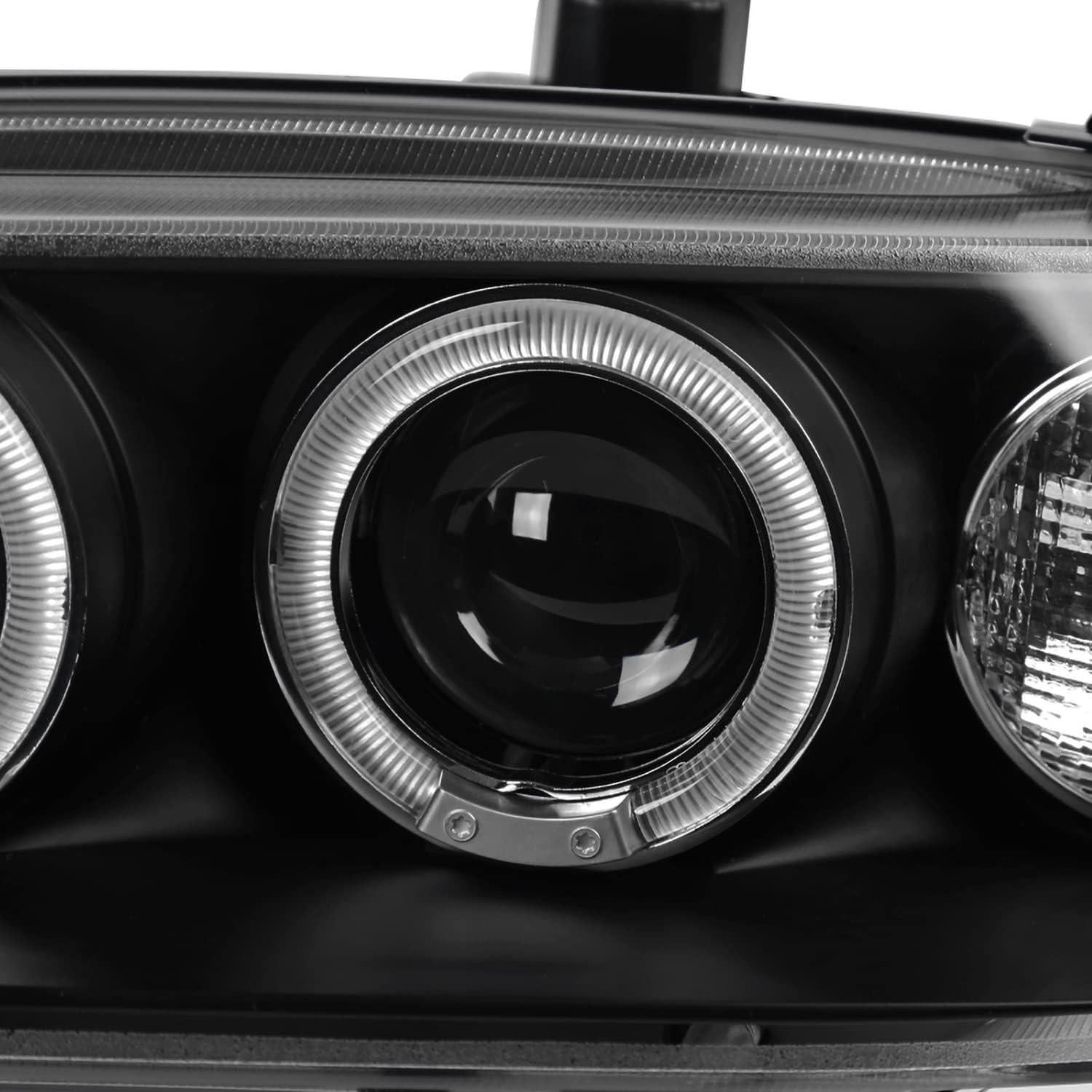 Faros Proyector LED Halo Negro Spec-D para Honda Accord 1994-1997