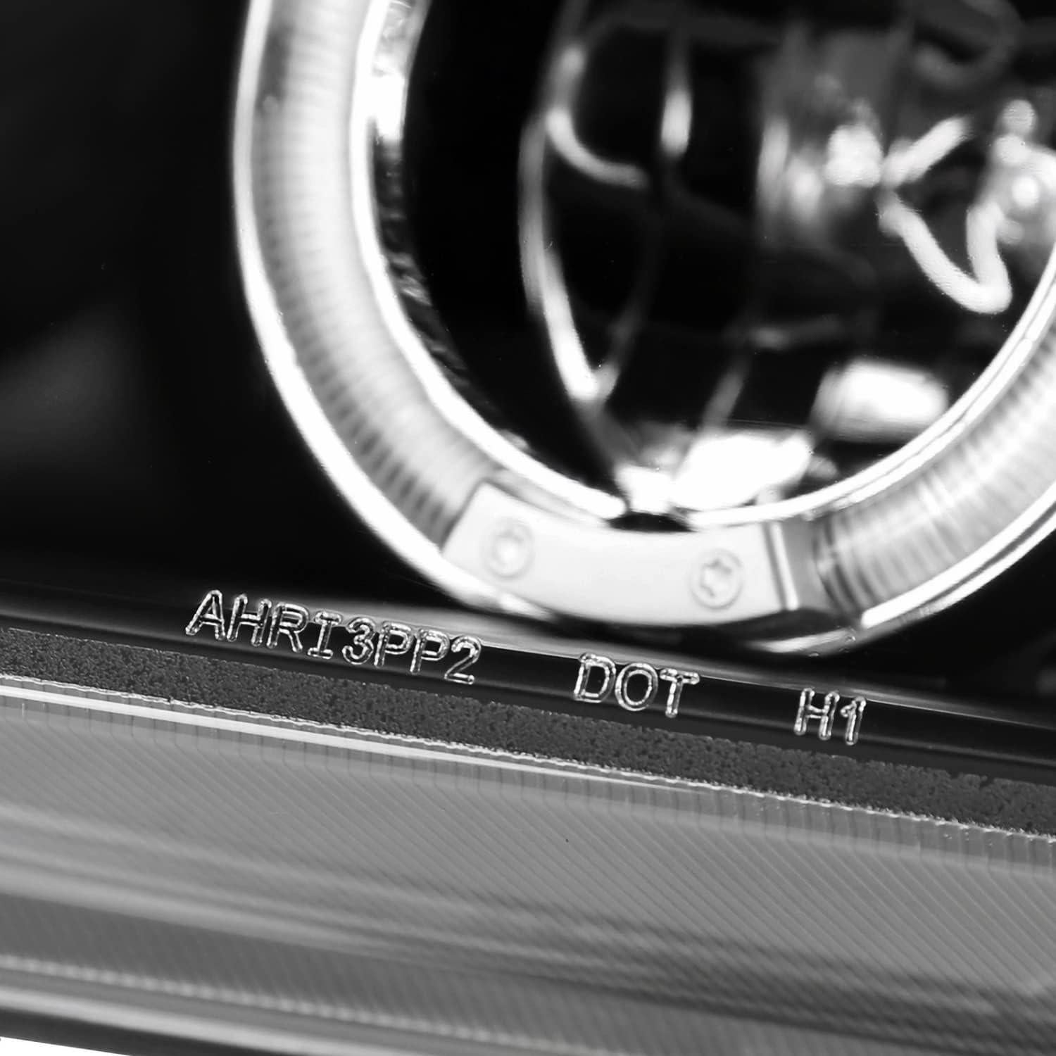 Faros Proyector LED Halo Negro Spec-D para Honda Accord 1994-1997