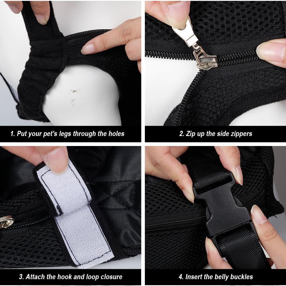 Mochila Transportadora para Perros FEimaX Pequeña Negra