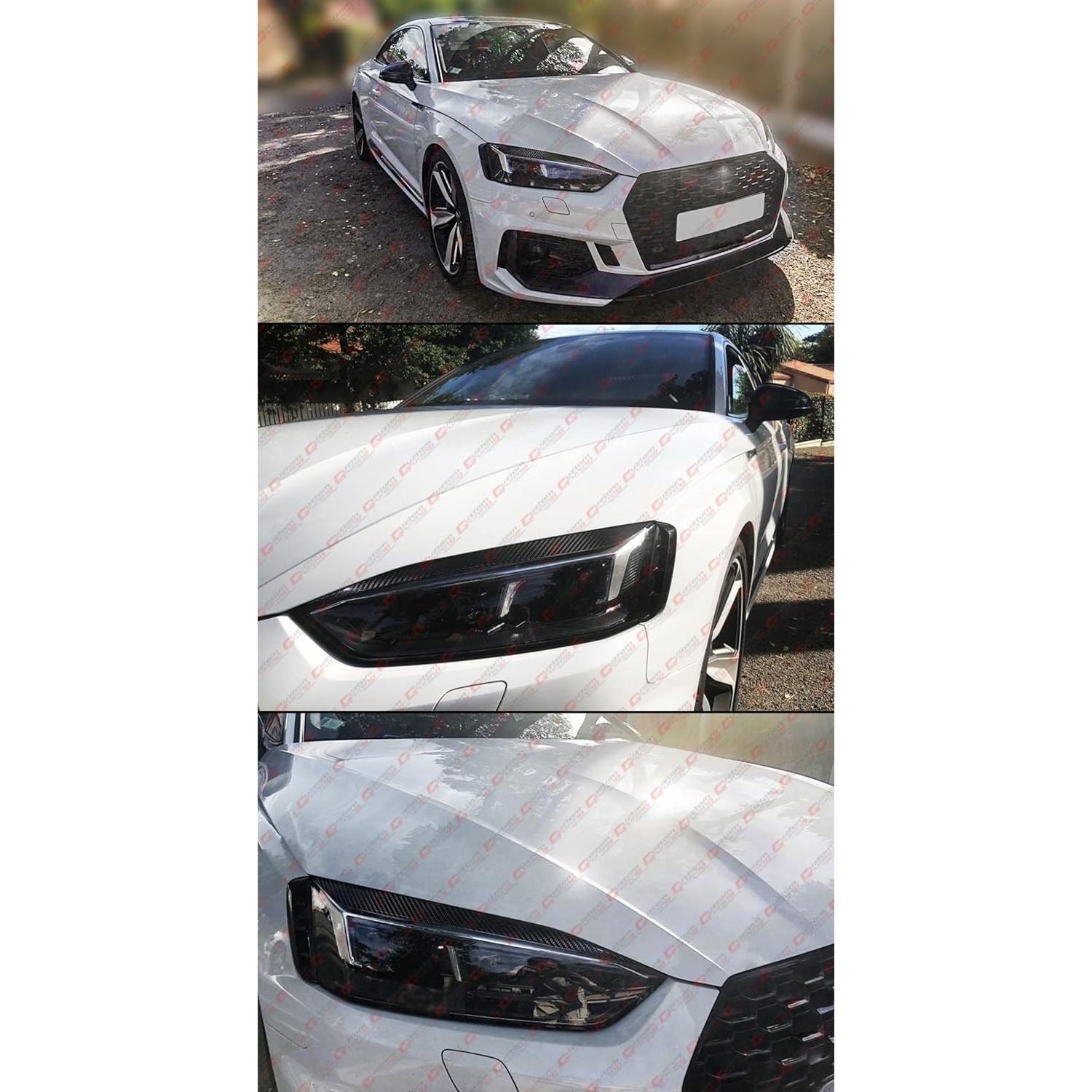 Cubierta de Faro de Fibra de Carbono Cuztom Tuning Audi A5/S5/RS5 2017-2022